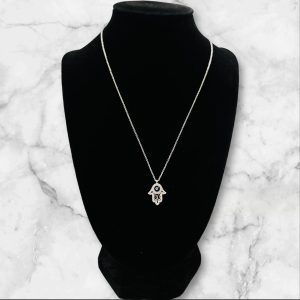 Fatma Hand Silber Halskette 925 Silber