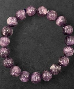 Lepidolite Armband aus natürlichem Edelstein