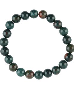 Heliotrop Armband 08 mm Kugeln aus natürlichem Edelstein