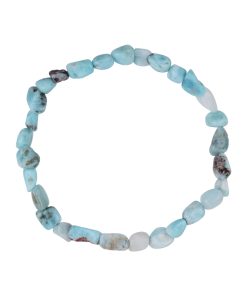 Larimar Armband 08-12 mm Nuggets aus natürlichem Edelstein