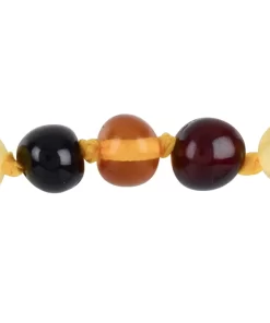 Babykette Barockperlen bunt mit Sicherheitsverschluss