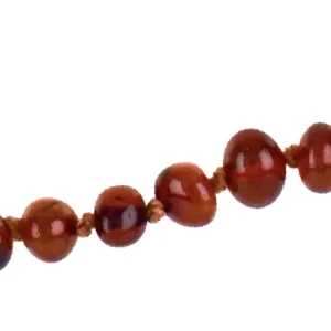 Babykette Barockperlen dunkel mit Sicherheitsverschluss