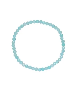 Amazonit Armband 3mm facettiert 14 cm