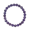 Amethyst Armband 8mm facettiert extra mit violetten Edelstein Kugeln