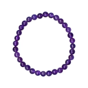 Amethyst Armband extra 06 mm Kugeln