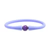 Amethyst Armband Kinder 15cm mit 8mm Silikonperlen
