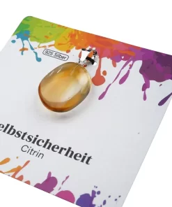 Citrin Anhänger Seitenansicht