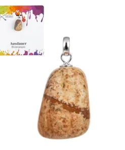 Anhänger Jaspis klein – Trommelstein