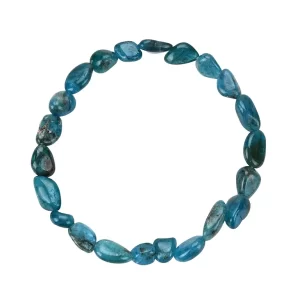 Apatit Armband dunkel 6–8 mm Nuggets