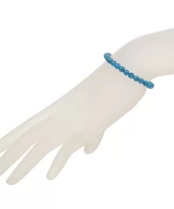 Apatit Edelsteinarmband stabilisiert getragen