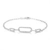 Armband 5 Elemente Silber 925 rhodiniert