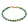 Armband Achat grün Silber 925 vergoldet