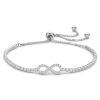 Armband Endless Zirkonia Silber 925 rhodiniert – 71 Steine funkelnd