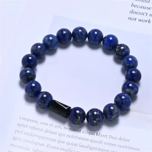 Detailansicht Schörl Lapis Lazuli Armband