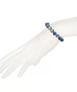 Azurit Gneis Armband 8mm getragen