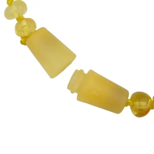 Detailansicht Bernstein Barocksteine Armband