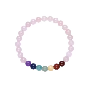 Chakra Rosenquarz Armband Kinder 6mm 15cm