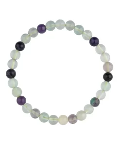 Fluorit Armband 06 mm Kugeln
