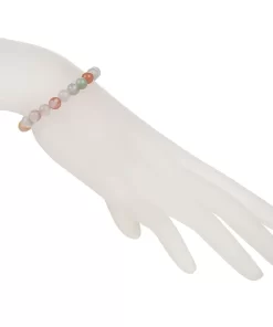 Kirschblüten Achat Armband 6mm getragen