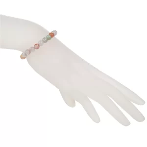 Kirschblüten Achat Armband 6mm getragen