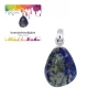 Lapis Lazuli Anhänger klein rhodiniert hochwertiger Edelstein
