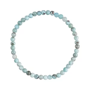 Larimar Armband 4mm aus Naturstein