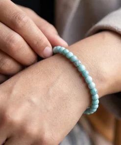Larimar Kugelarmband 5mm Detail