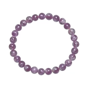 Lepidolith Armband 6-7mm stabilisiert