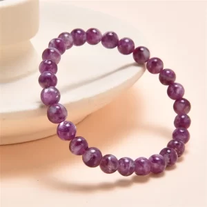 Lepidolith Kugelarmband 6-7mm Detail