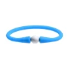 Magnesit Armband Kugel 8mm blau
