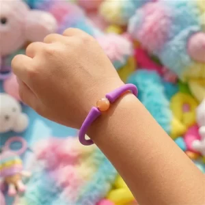 Mondstein Armband Silikon lila