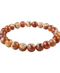 Mongolei Achat Armband 08 mm Kugeln