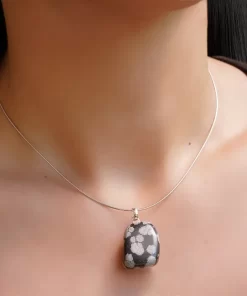 Obsidian Anhänger kleiner Trommelstein