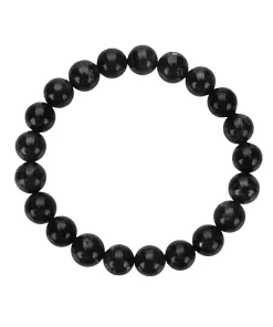 Obsidian Armband 10mm 21cm schwarz