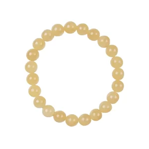 Oranger Calcit Armband 08 mm Kugeln