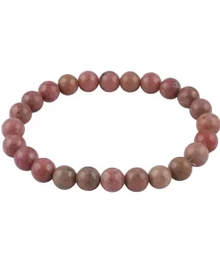 Rhodonit Armband 8mm Kugeln aus echtem Edelstein