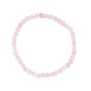 Rosenquarz Armband 4mm facettiert mit feinem Schliff