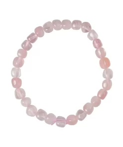 Rosenquarz Armband extra 06–08 mm Nuggets