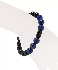 Schörl Lapis Lazuli Armband getragen