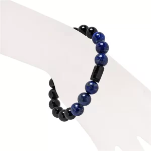 Schörl Lapis Lazuli Armband getragen