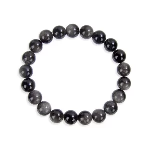 Silberglanzobsidian Armband 8mm