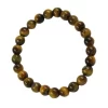 Tigerauge Armband 8mm Kugeln gold