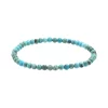Türkis Armband 4mm Kugeln stabilisiert