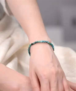 Türkis Armband 4mm am Handgelenk