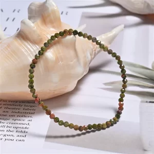 Unakit Edelstein Armband 3mm elastisch