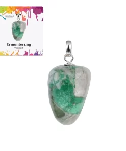 Variscit Anhänger Trommelstein klein