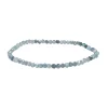 Zirkon Armband blau gebrannt 3mm facettiert mit intensivem Blauton