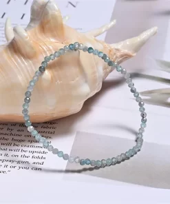 Zirkon Edelstein Armband 3mm elastisch