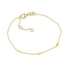 Armband mit 3 Herzen Silber 925 vergoldet