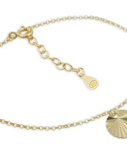 Armband mit Anhänger Silber 925 vergoldet diamantiert
